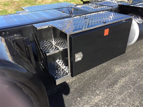 custom steel truck tool boxes|behind cab toolbox for semi.